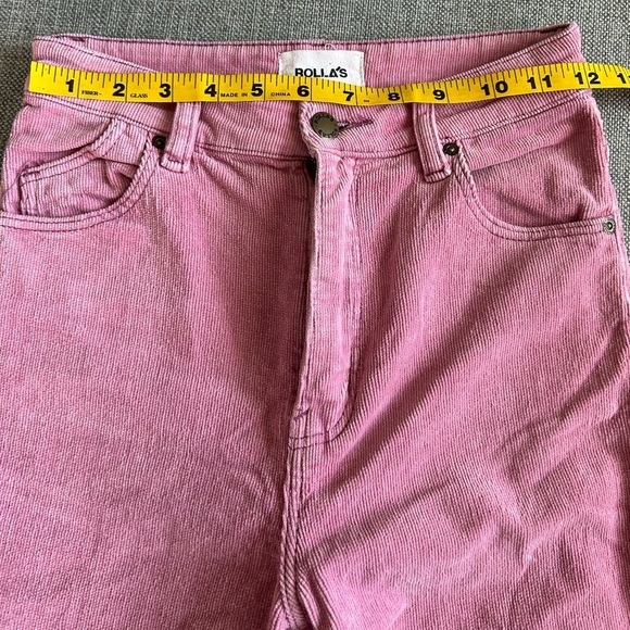 Rolla’s- Eastcoast Pink Flared Corduroy Pants - Picture 8 of 13